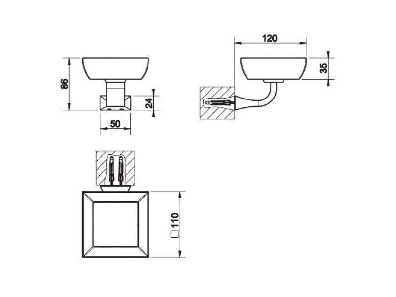 Купить Мыльница Gessi Mimi 33202.031, керамика