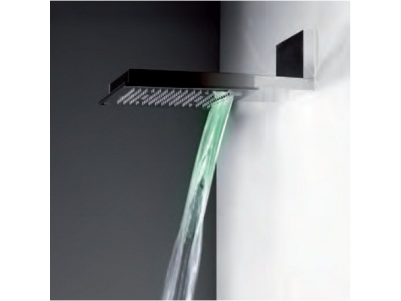Купить Верхний душ Gessi Private Welness Minimali 32843/238 с подсветкой, 350*350 мм, 3 режим струи, с держателем