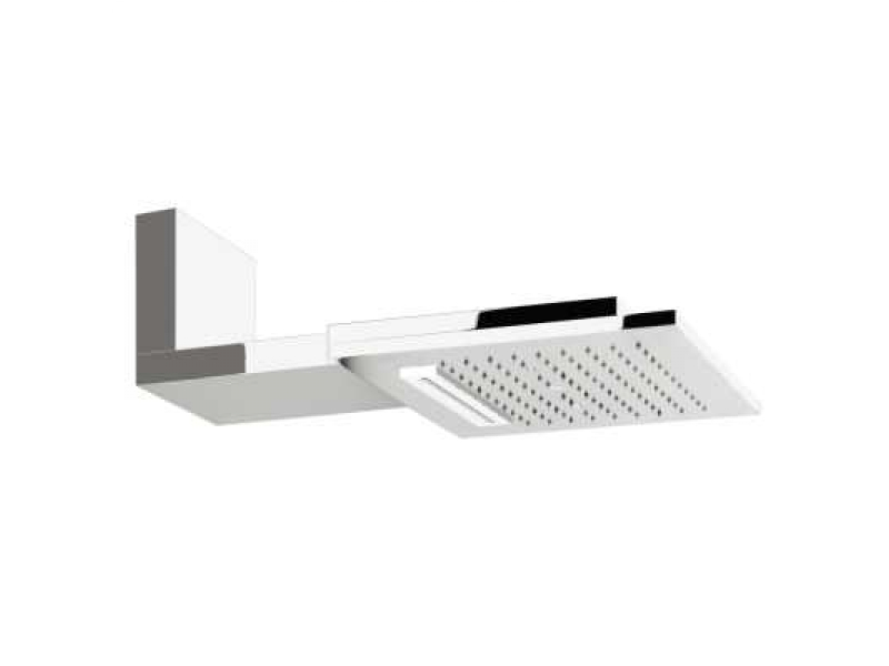 Купить Верхний душ Gessi Private Welness Minimali 32843/238 с подсветкой, 350*350 мм, 3 режим струи, с держателем