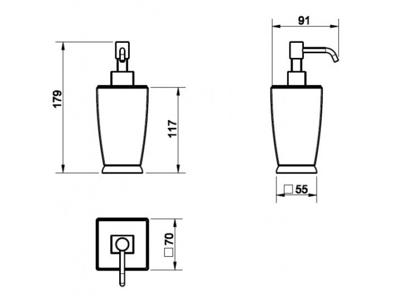 Купить Дозатор жидкого мыла Gessi Mimi 33238.031, керамика