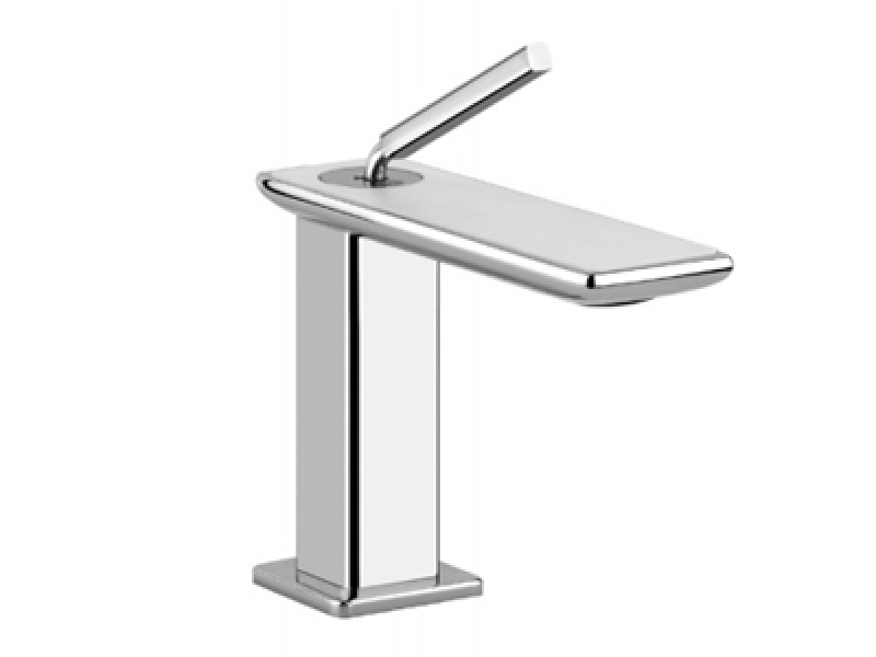 Купить White Смеситель Gessi Ispa 41201/031 для раковины, излив с белой вставкой, без донного клапана, хром