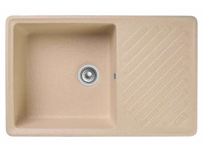 Купить Кухонная мойка GranFest Quarz Z 52, 75.3 x 47.7 см, бежевый