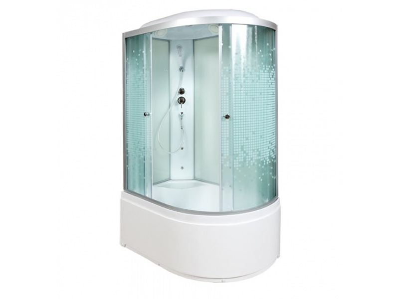 Купить Душевая кабина Deto L 920 L/R, 120 x 80 см, с крышей, с гидромассажем