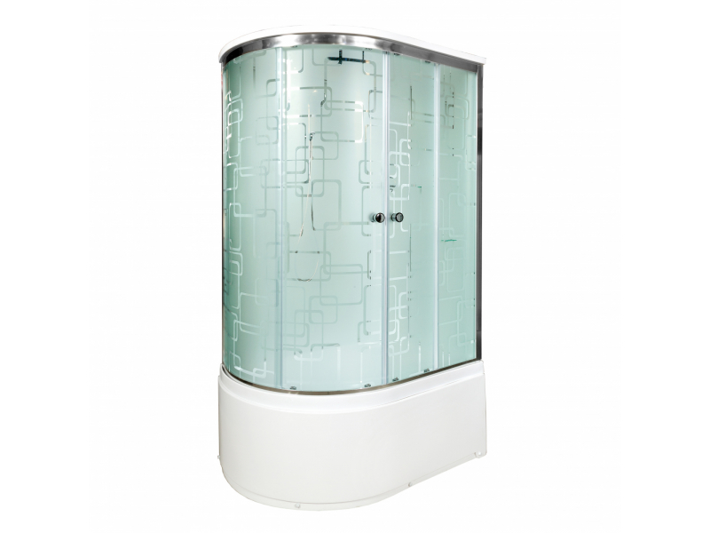 Купить Душевая кабина Deto Em EM4512 L/R гм, 120 x 80 см, с крышей, с гидромассажем