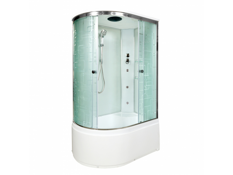 Купить Душевая кабина Deto Em EM4512 L/R гм, 120 x 80 см, с крышей, с гидромассажем