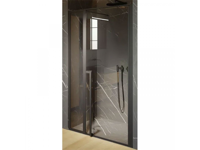Купить Душевая дверь в нишу Riho Lucid GD104 XL GD112B000 цвет профиля - черный, 120 x 200 см