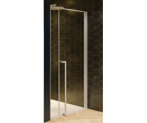 Дверь распашная Riho Lucid GD104 GD112W000 120 x 200 см, стекло прозрачное, профиль белый матовый