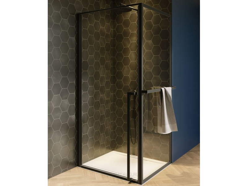 Купить Душевой уголок Riho Lucid GD201 GD210B090 100 x 90 x 200 см, стекло прозрачное, профиль черный матовый