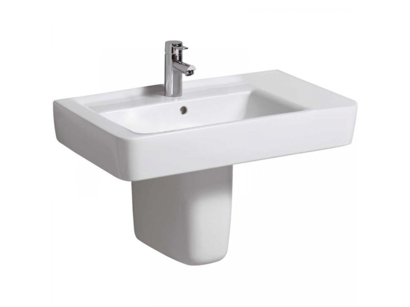 Купить Раковина Geberit Renova Plan, 75х48, белая, R/L