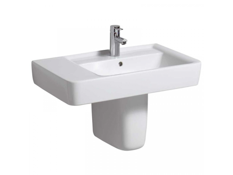 Купить Раковина Geberit Renova Plan, 75х48, белая, R/L