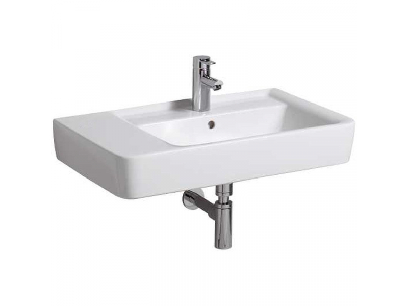 Купить Раковина Geberit Renova Plan, 75х48, белая, R/L