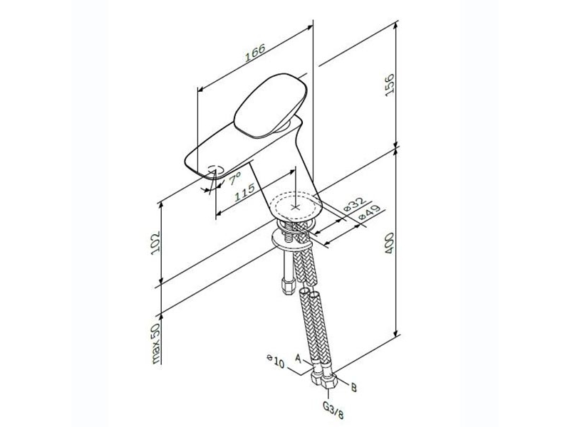 Купить Смеситель AM.PM Spirit V2.0 F70A02100