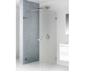Душевой уголок Riho SZ Scandic NXT X201, 77x77x200 см, цвет профиля черный, стекло прозрачное, левый/правый