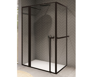 Душевой уголок Riho Lucid GD203 GD212B100 120 x 100 x 200 см, стекло прозрачное, профиль черный матовый