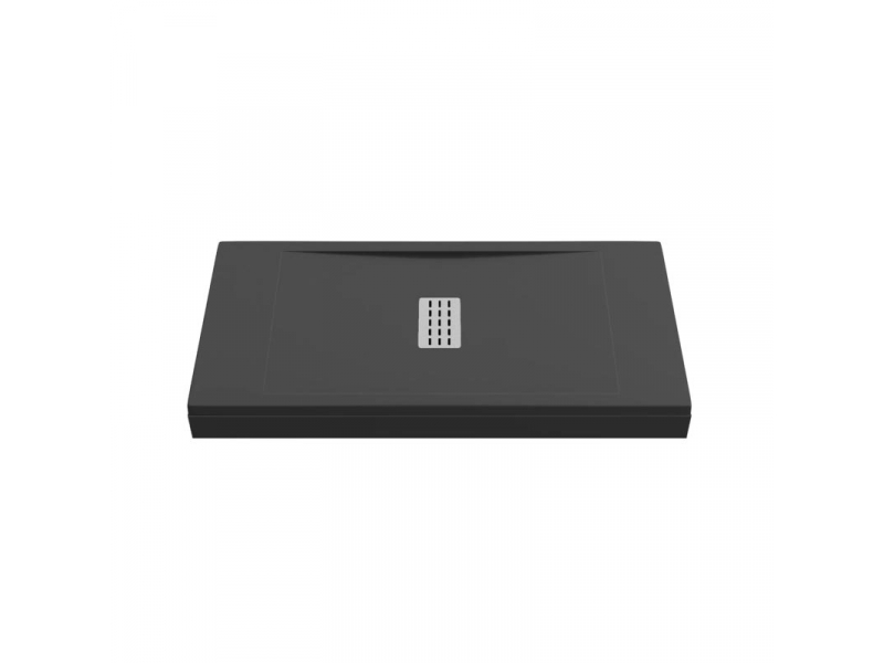 Купить Поддон литьевой Bas Flow 160 x 80 см, ЛП00131, черный (pure black)