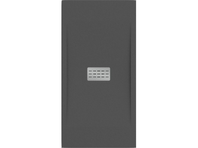 Поддон литьевой Bas Flow 160 x 80 см, ЛП00131, черный (pure black)