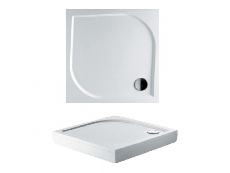 Купить Поддон душевой Riho Kolping 80 x 80 см, DB20, из искусственного камня с сифоном и ножками