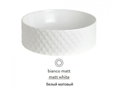 Раковина ArtCeram Rombo OSL009 05; 00, накладная, цвет - белый матовый, 44 х 44 х 14,5 см