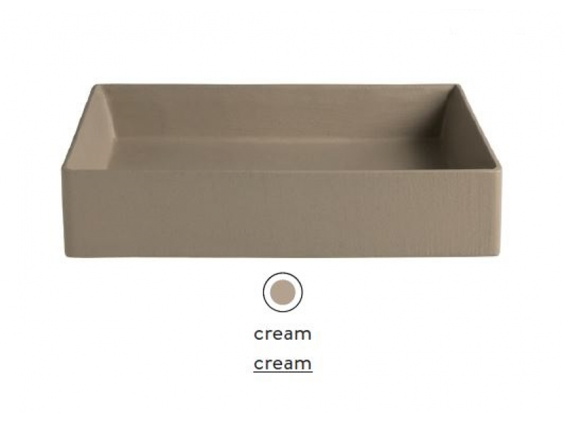 Купить Раковина ArtCeram Scalino 60 SCL003 22; 00, накладная, цвет - cream (бежевый), 60 х 38 х 11,5 см