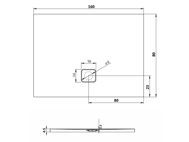 Купить Душевой поддон Riho Basel 410 160 x 80 см DC200050000000S акриловый, прямоугольный, цвет белый