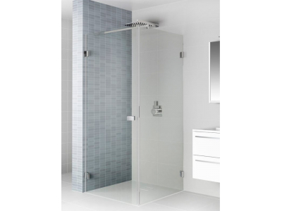 Душевой уголок Riho SZ Scandic NXT X201, 87x77x200 см, цвет профиля черный, стекло прозрачное, левый/правый