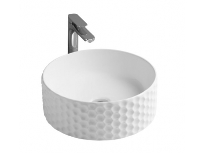 Раковина ArtCeram Esagono OSL013 01; 00, накладная, цвет - белый глянцевый, 40 х 40 х 14,5 см