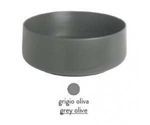 Раковина ArtCeram Cognac Countertop COL004 15; 00, накладная, цвет - grigio olive (серая оливка), 35 х 35 х 16 см