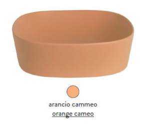 Раковина ArtCeram Ghost GHL002 13; 00, 65 х 41.5 см, arancio cammeo (оранжевый камео)