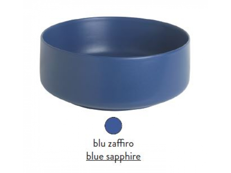 Купить Раковина ArtCeram Cognac COL005 16; 00, накладная, цвет - blu zaffiro (синий сапфир), 68 х 35 х 15 см