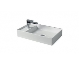 Раковина ArtCeram Scalino 60 SCL003 01; 00, накладная, цвет - белый глянцевый, 60 х 38 х 11,5 см