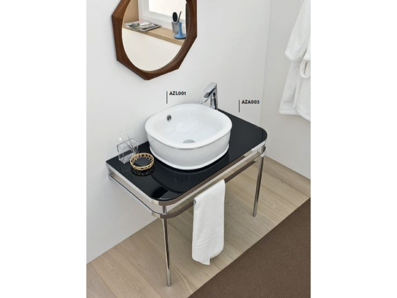 Купить Раковина Artceram Azuley AZL001 05; 00, накладная, цвет - белый матовый, 45 х 45 см