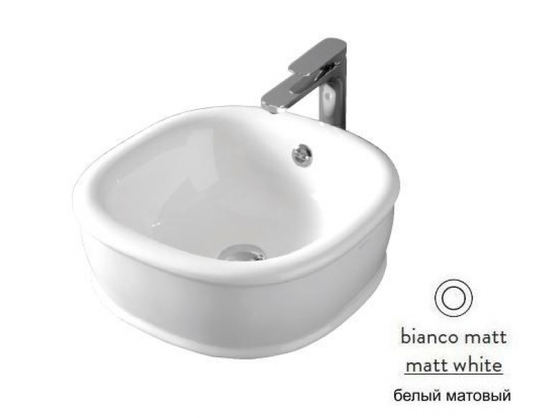 Купить Раковина Artceram Azuley AZL001 05; 00, накладная, цвет - белый матовый, 45 х 45 см