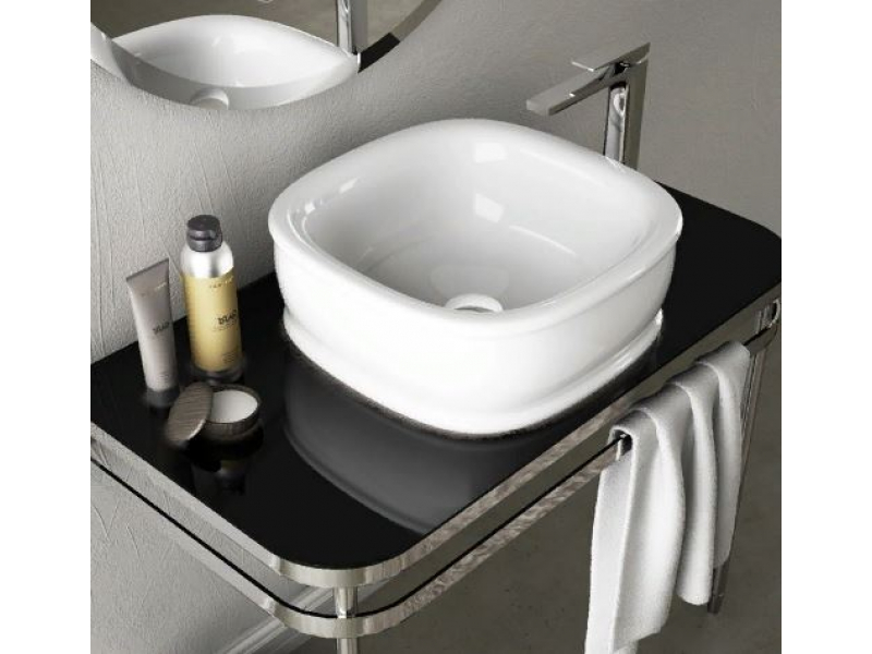 Купить Раковина Artceram Azuley AZL001 05; 00, накладная, цвет - белый матовый, 45 х 45 см