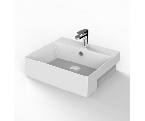 Раковина ArtCeram Quadro Semincasso QUL004 01; 00