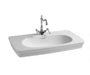 Раковина ArtCeram Civitas CIL002 01; 00, подвесная, цвет - белый глянцевый, 90 х 50 х 18 см