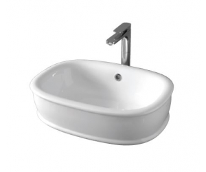 Раковина Artceram Azuley AZL002 01; 00, накладная, цвет - белый глянцевый, 65 х 45 см