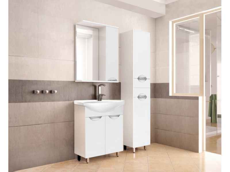 Купить Тумба под раковину Style Line Жасмин 55 ЛС-00000033, 55 см, напольная, белая