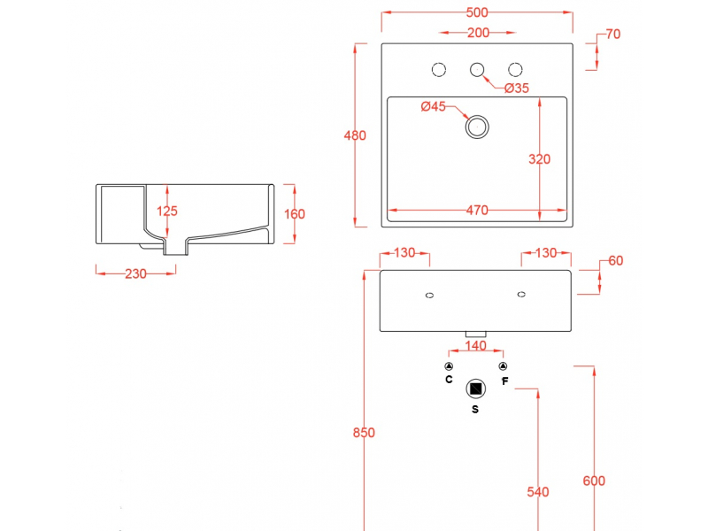 Купить Раковина ArtCeram Quadro Countertop QUL002 01; 00
