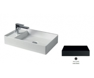 Раковина ArtCeram Scalino 60 SCL003 17; 00, накладная, цвет - черный матовый, 60 х 38 х 11,5 см