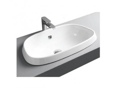 Раковина ArtCeram Plettro Incasso PTL004 01; 00, встраиваемая сверху, 63,5 х 40 х 19 см