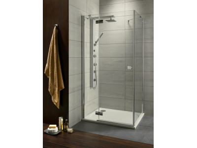 Душевой уголок Radaway Almatea KDJ 80 х 80 х 195 см, стекло прозрачное, профиль хром, L/R
