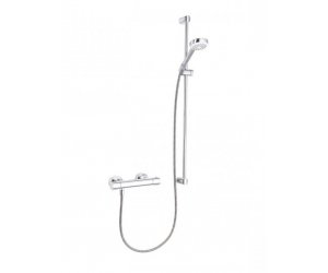 Душевая система Kludi Logo 6857805-00 Shower Duo System с термостатом, штанга 90 см, хром