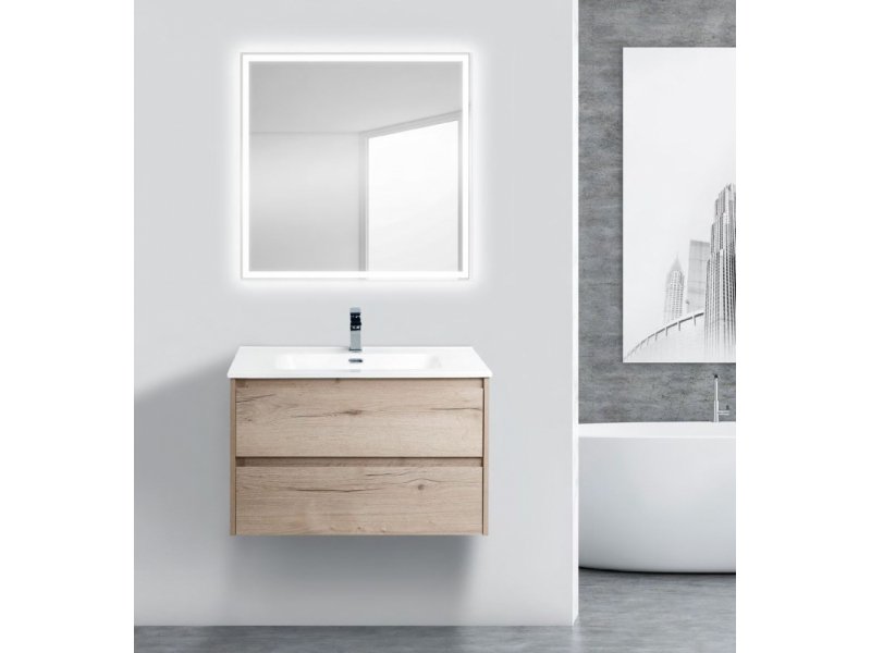 Купить Тумба под раковину BelBagno Kraft KRAFT-800-2C-SO-RGB, подвесная