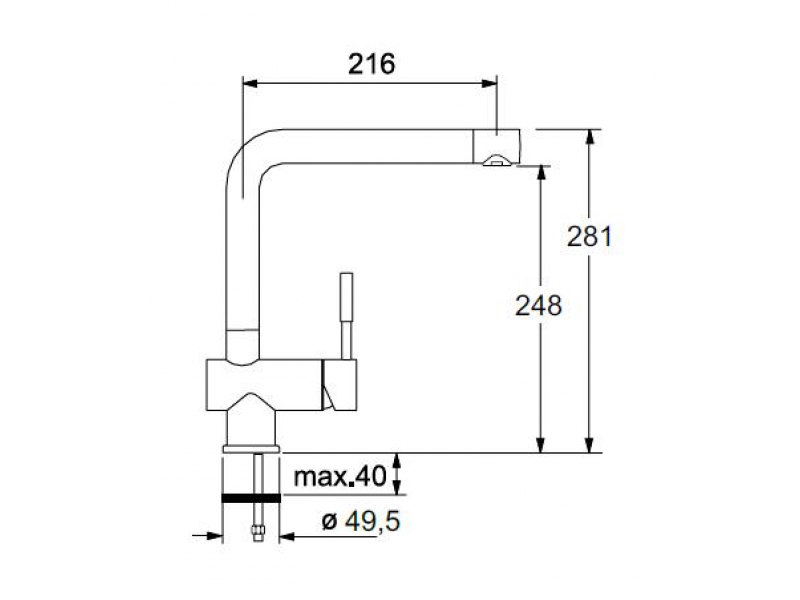 Купить Смеситель Franke PLATTE 370-1, для кухни