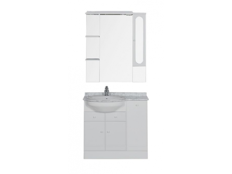 Купить Тумба под раковину Aquanet Марсель 90 L/R с бельевой корзиной (100304/100305)