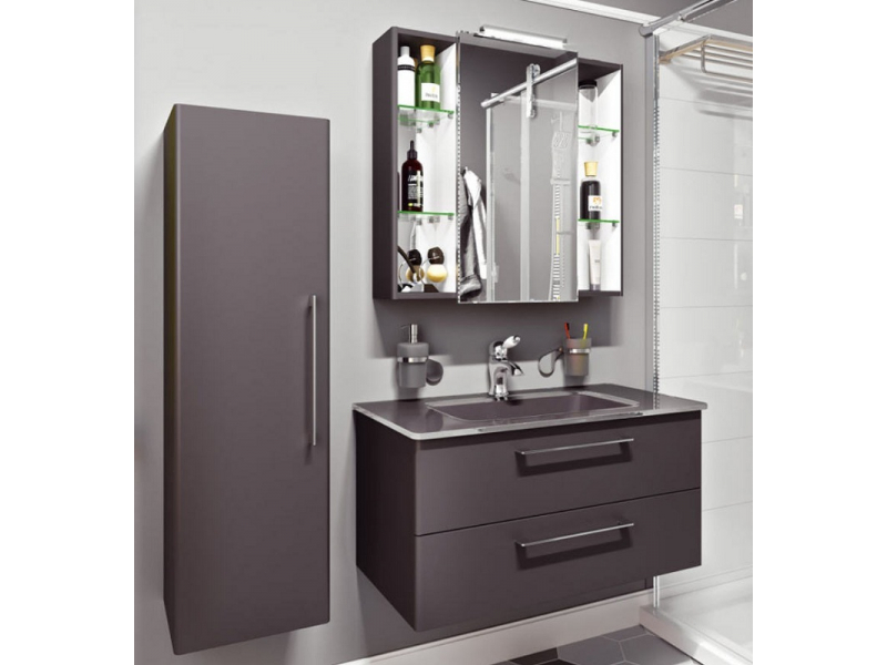 Купить Шкаф-пенал Caprigo Accord 35 2253L/R, цвет TP-810 графит