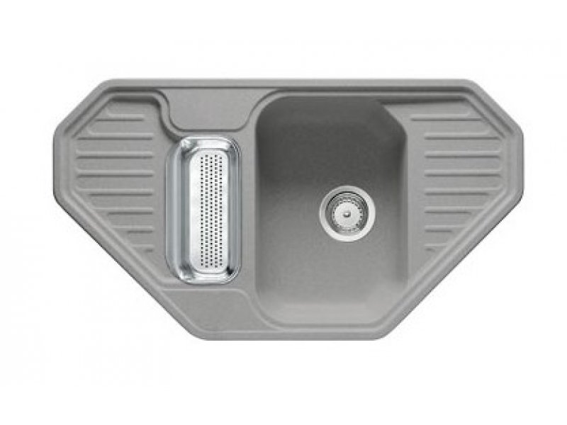 Купить Мойка угловая Franke EUROFORM EFG 682 E, 114.0185.111, гранит, установка сверху, цвет бежевый, 90,5*50,5 см