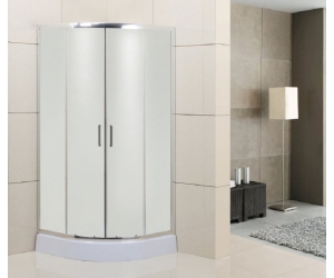 Душевой уголок BelBagno Uno-195, UNO-195-R-2-90-P-Cr, 90 х 90 х 195 см, профиль хром, стекло матовое