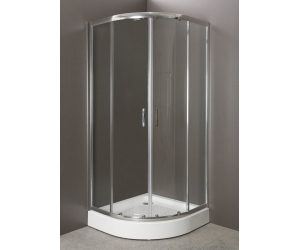 Душевой уголок BelBagno Uno-195, UNO-195-R-2-80-C-Cr, 80 х 80 х 195 см, профиль хром, стекло прозрачное