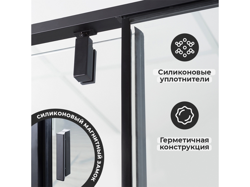 Купить Душевой уголок WasserKRAFT 74P10, прямоугольный, 120х100 см